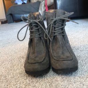 Nine West Gray Booties